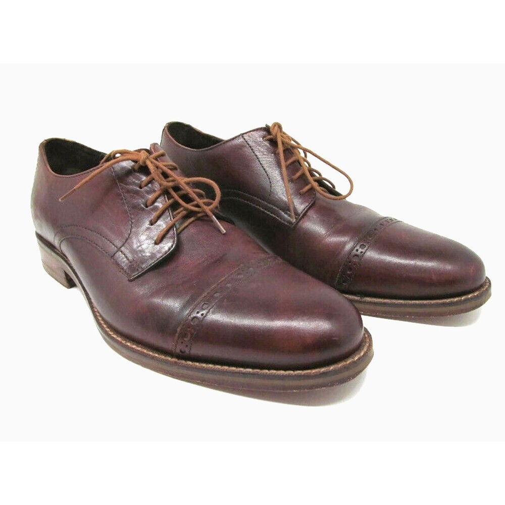 Cole Haan Jefferson Brown Captoe Derbys Mens Size US 8.5 M  Made In India